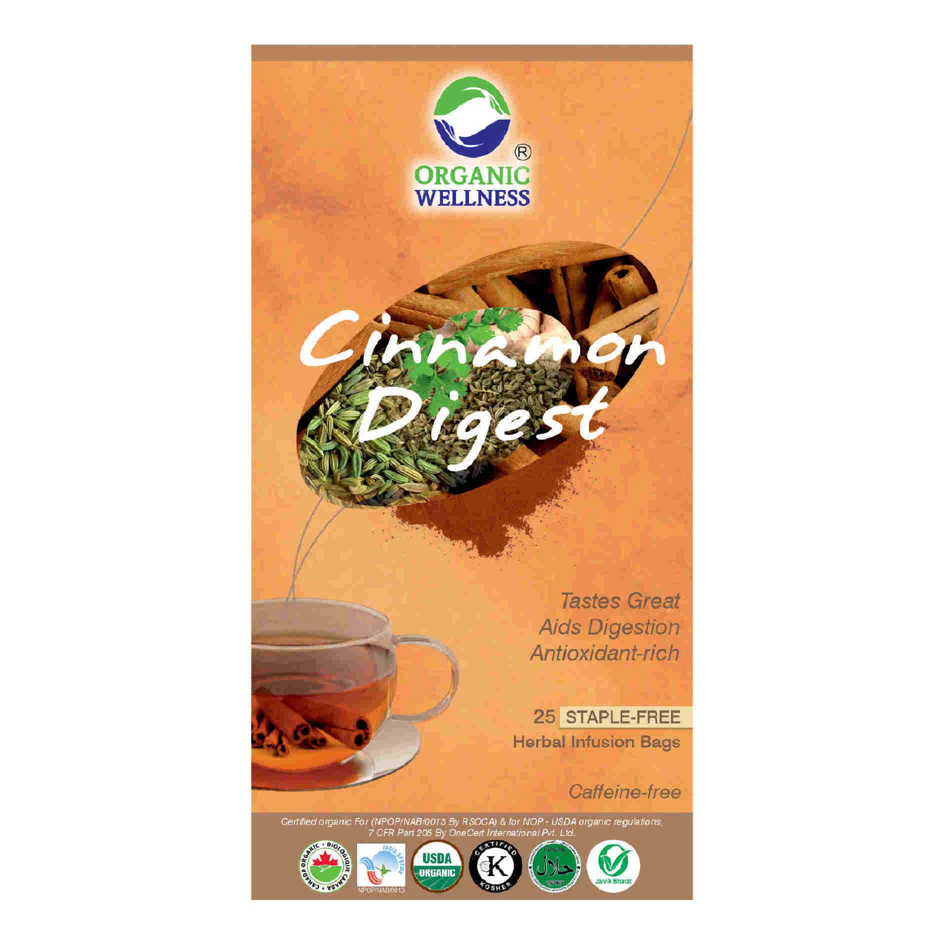 Ow Real Cinnamon Digest 25 Teabags