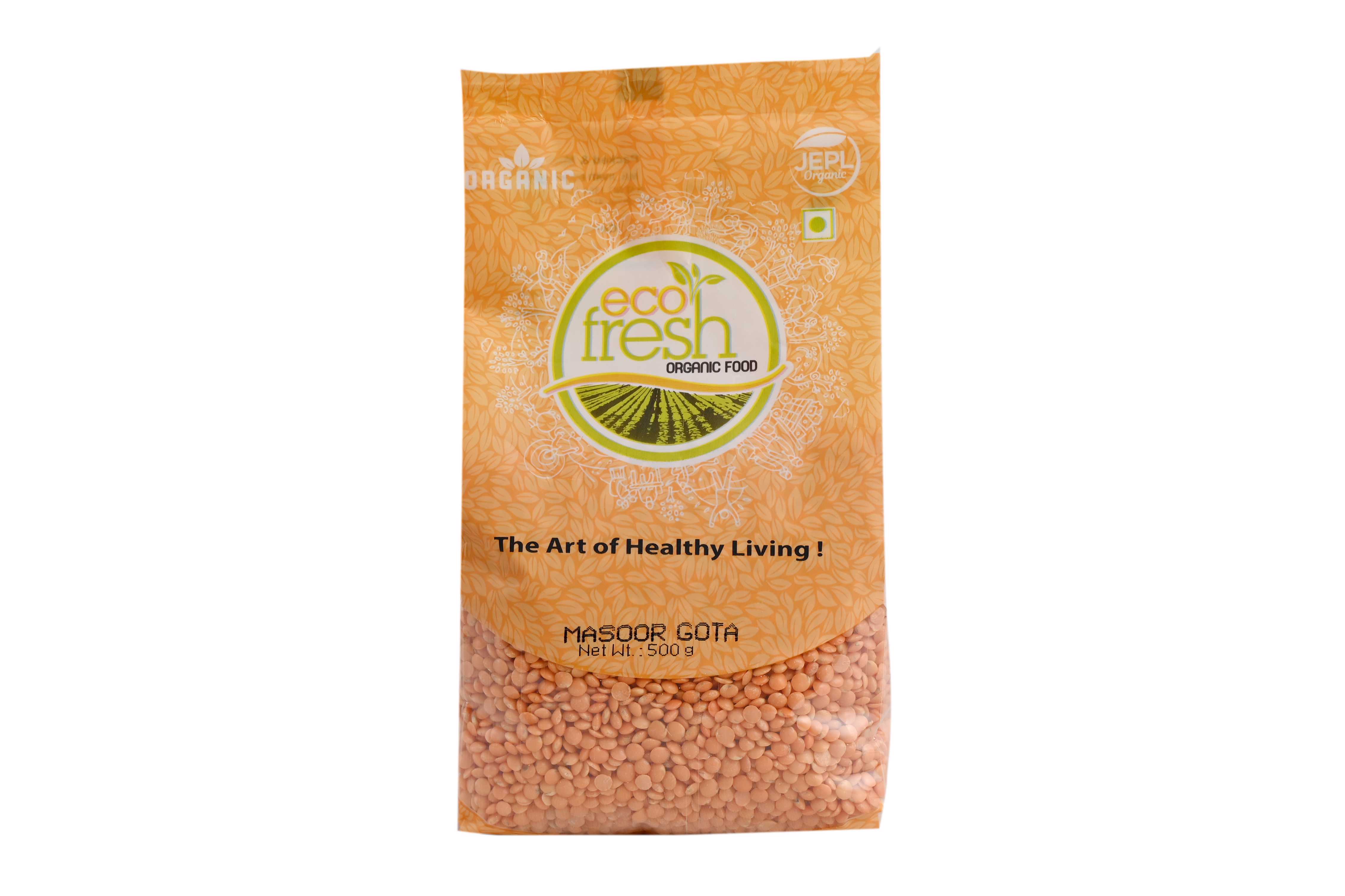 ECOFRESH MASOOR WHOLE GOTA/RED LENTIL(SKIN LESS)
