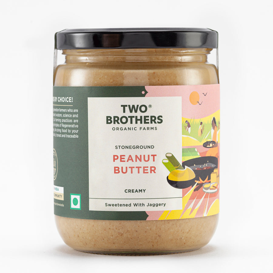 TBOF Peanut Butter, Creamy with Jaggery, Stoneground