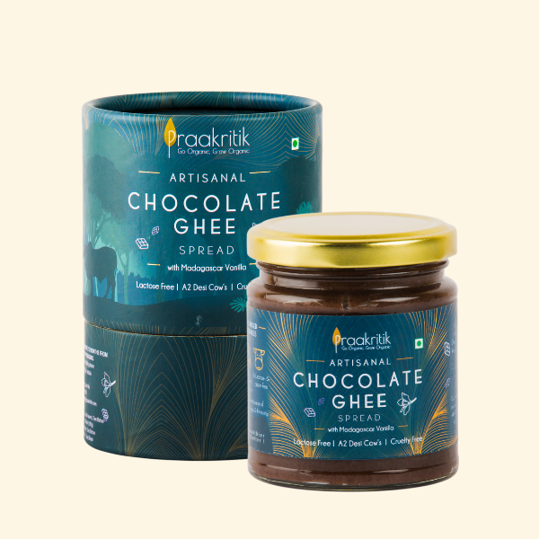 Praakritik Artisanal Chocolate Ghee Spread With Madagascar Vanilla