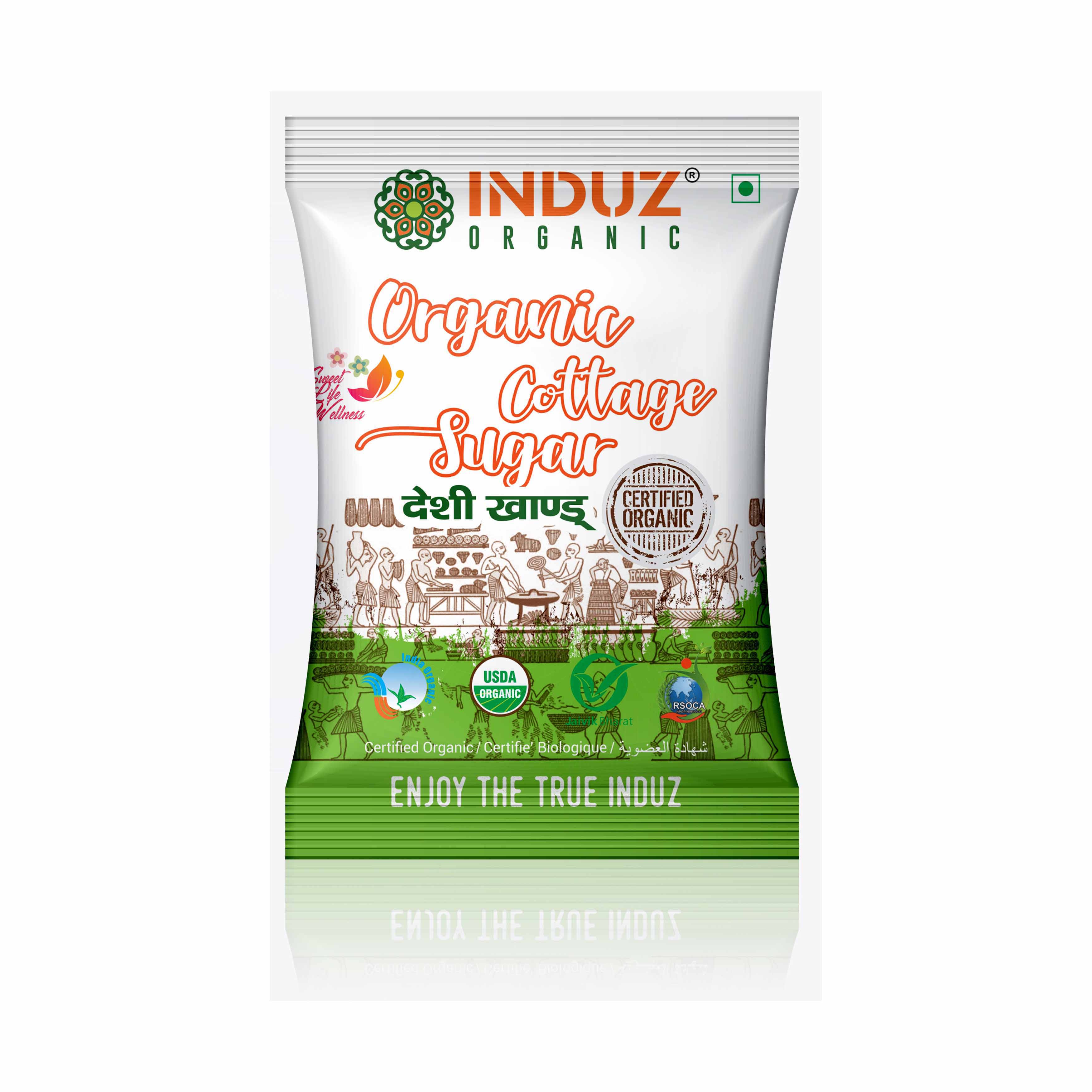Induz Organic Cottage Sugar(Desi Khand)