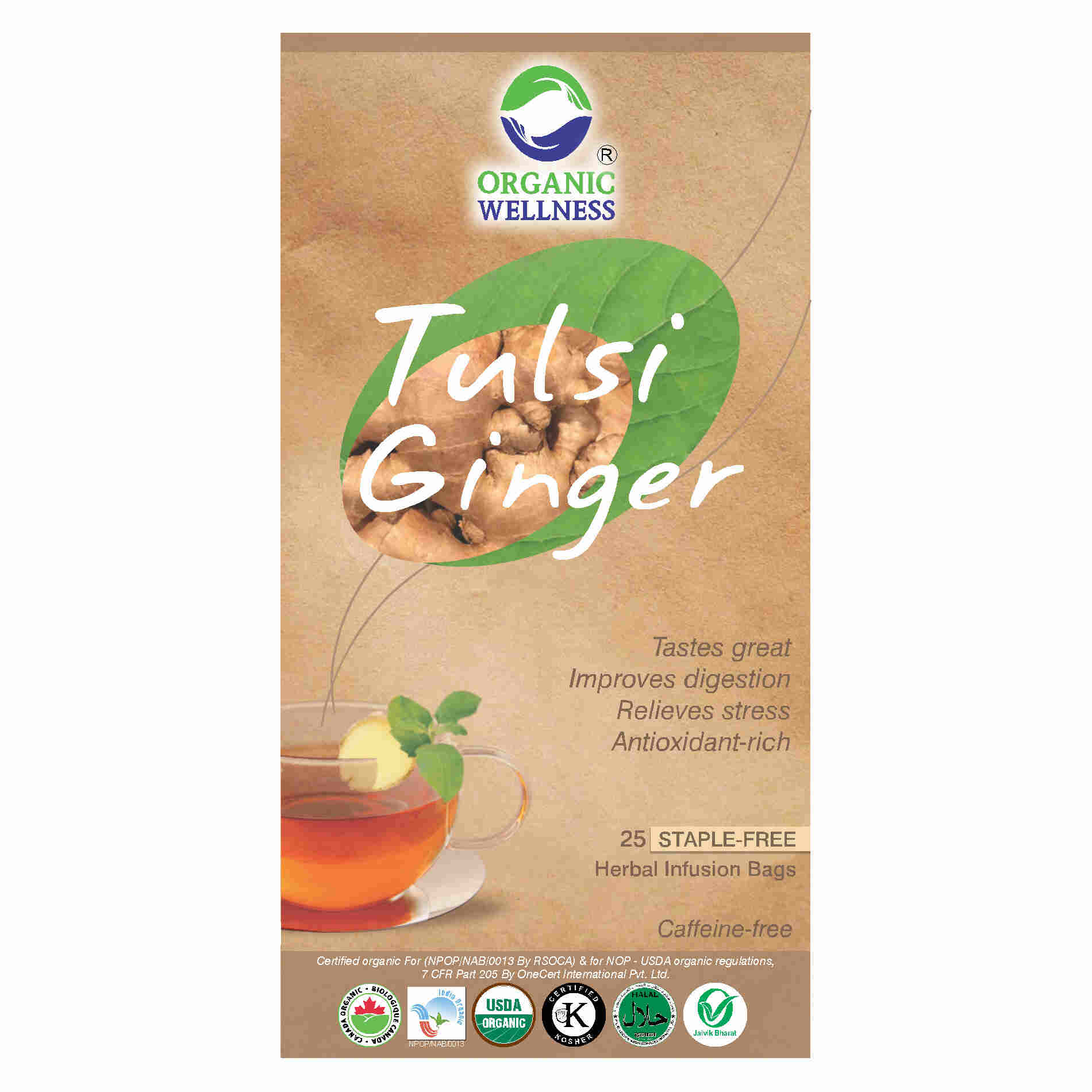 OW Real Tulsi Ginger 25 Teabags