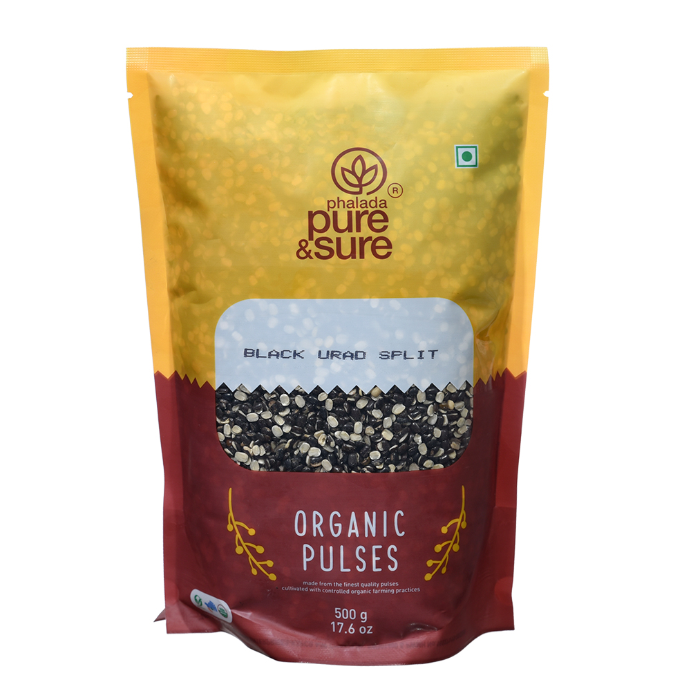 Pure & Sure ORGANIC BLACK URAD DAL SPLIT