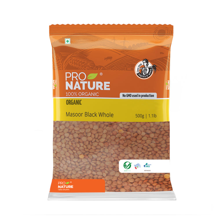 PRO NATURAL ORGANIC MASOOR BLACK WHOLE