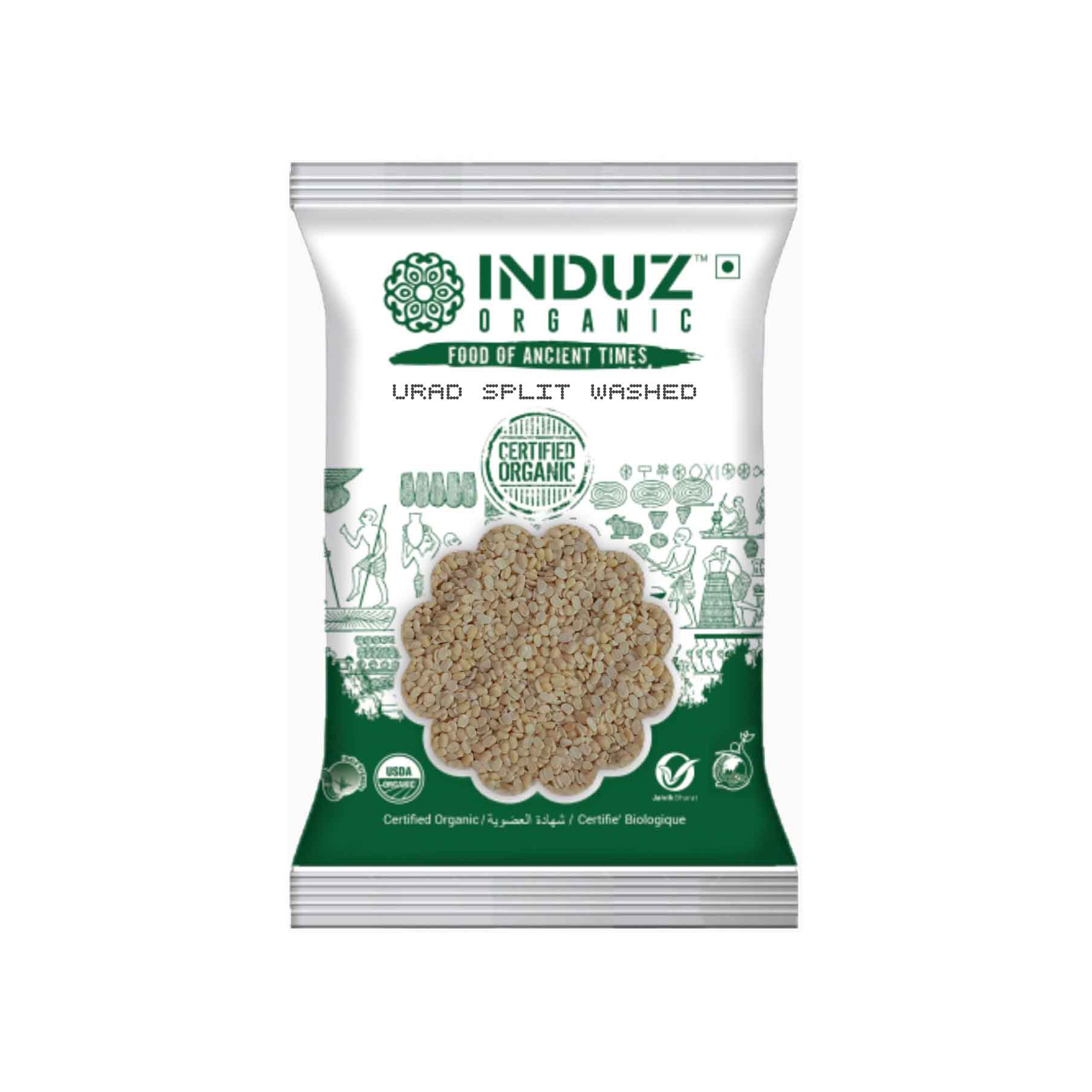 Induz Organic Urad Split Washed