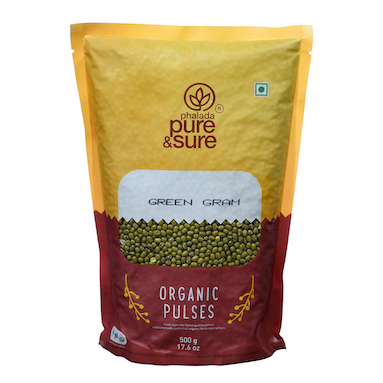 Pure & Sure ORGANIC GREEN GRAM WHOLE