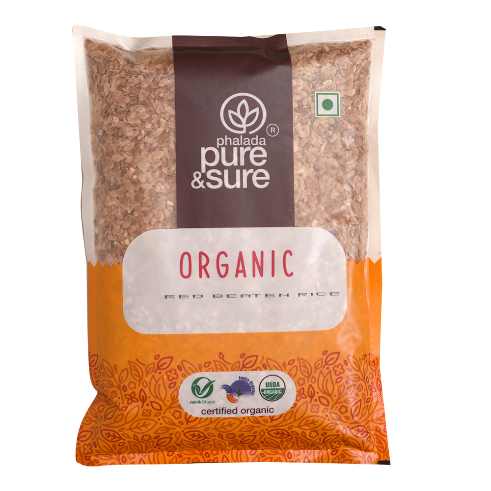 Pure & Sure ORGANIC RED BEATEN RICE