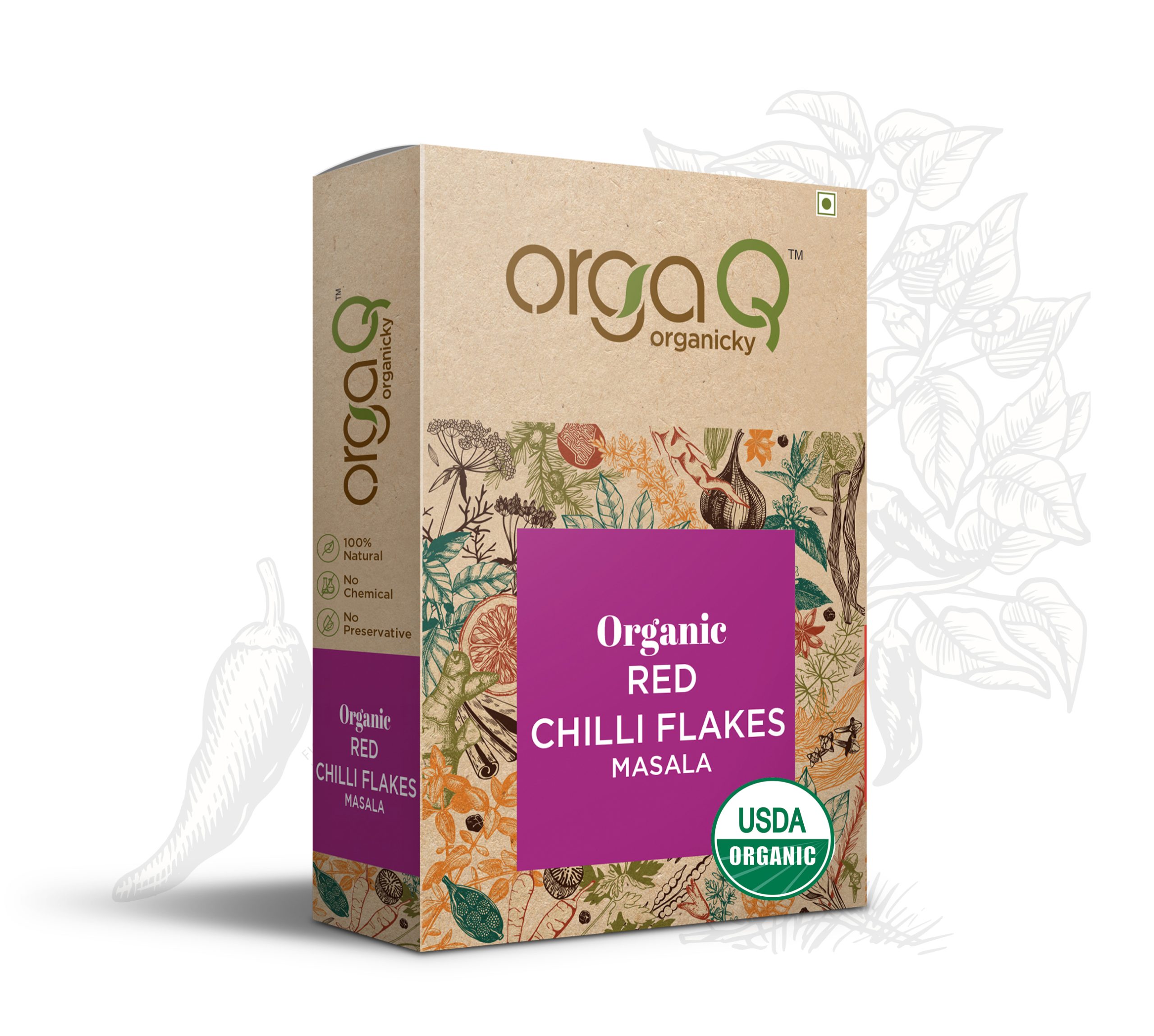 Orgaq Organic Red Chilli Flakes