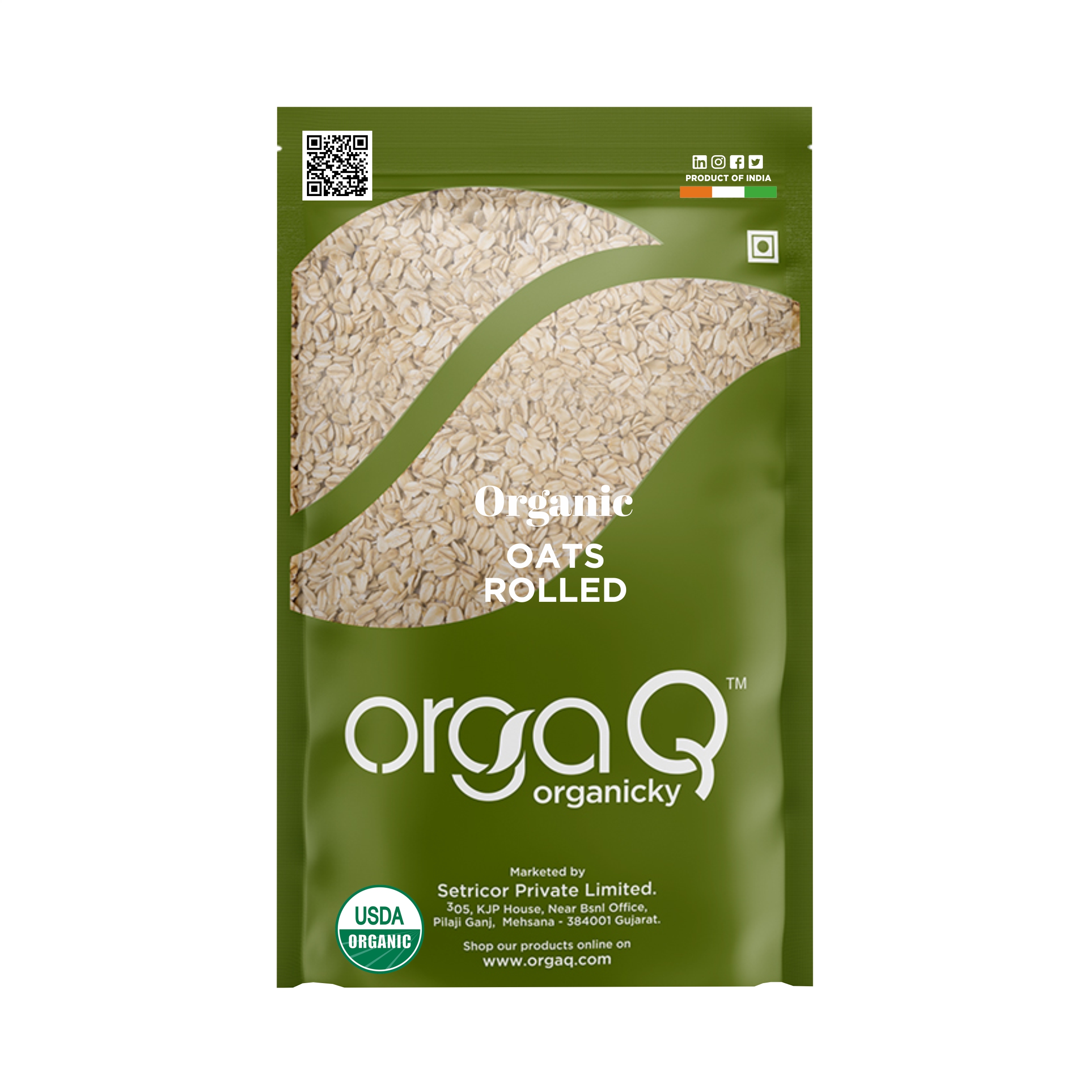 ORGAQ OATS ROLLED