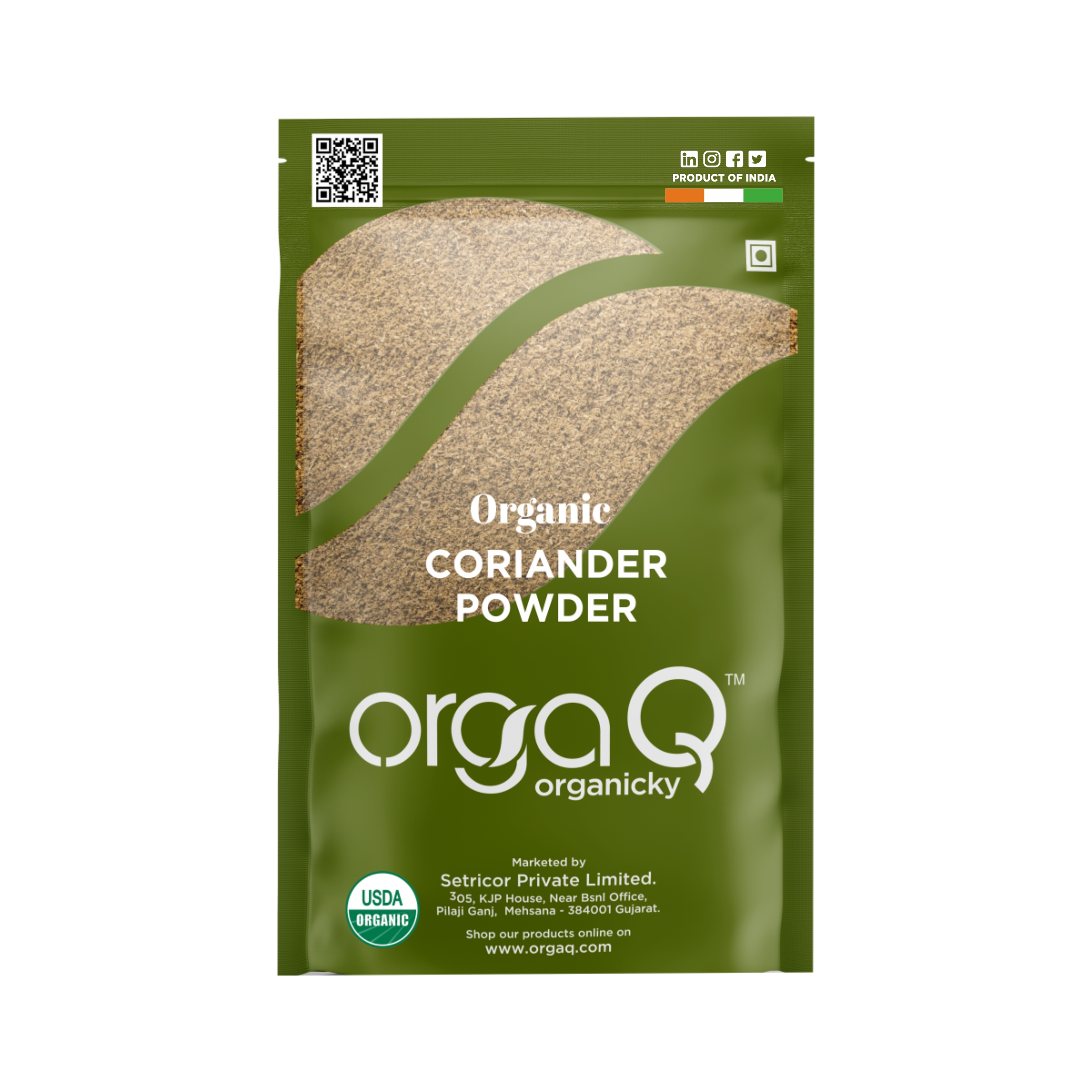 Orgaq Organic Coriander Powder