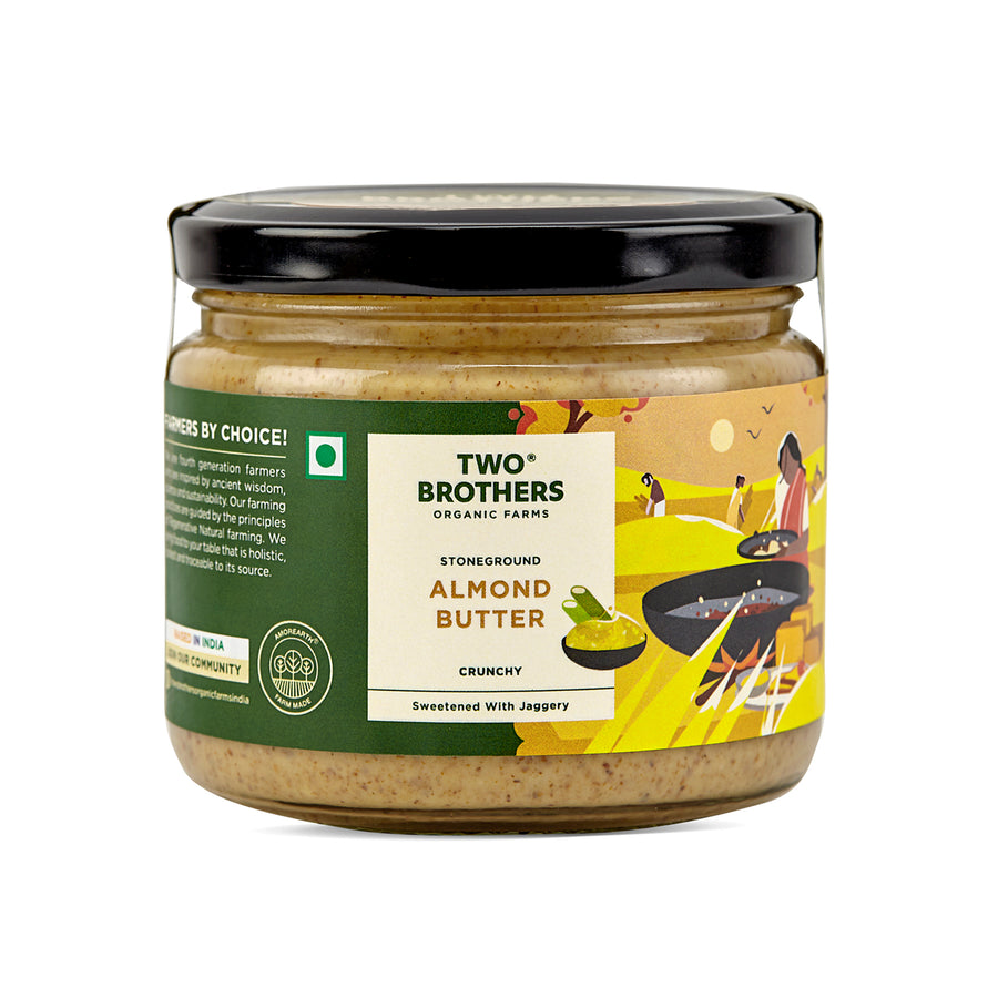 TBOF Almond Butter, Crunchy with jaggery