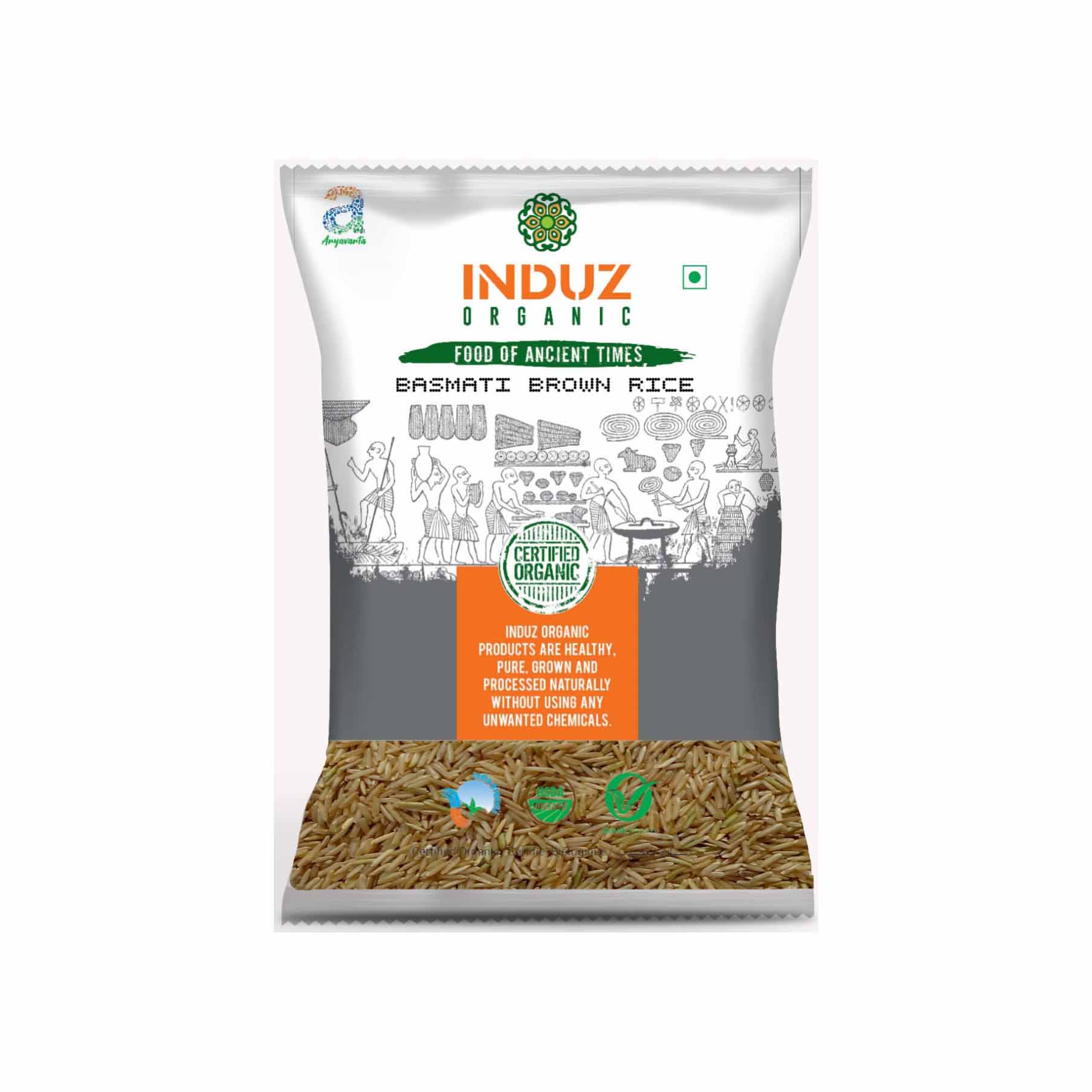 Induz Organic Basmati Brown Rice