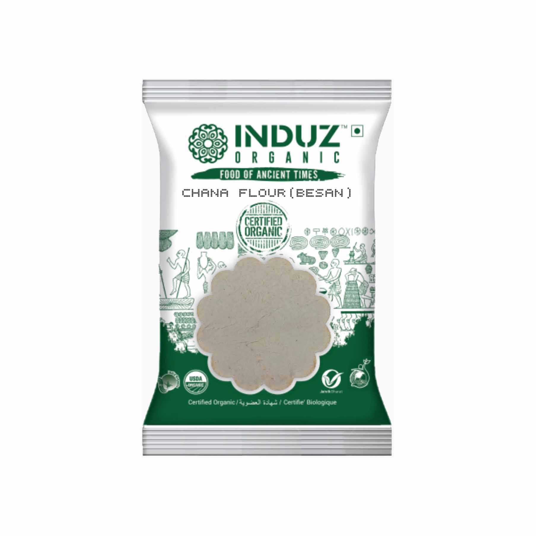 Induz Organic Chana Flour (Besan) (VACCUM PACK)