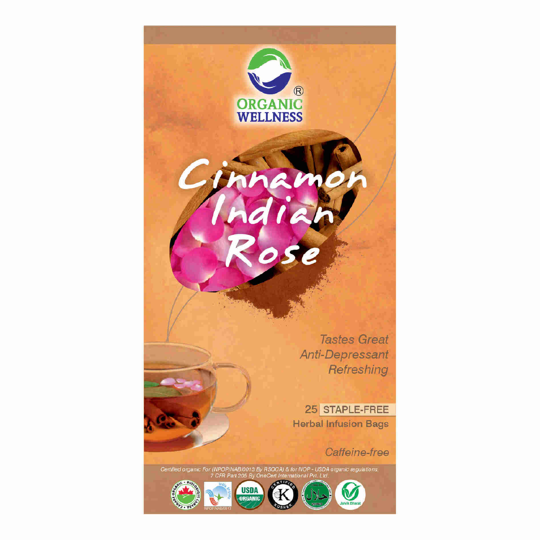 Ow Real Cinnamon Indian Rose 25 Teabags