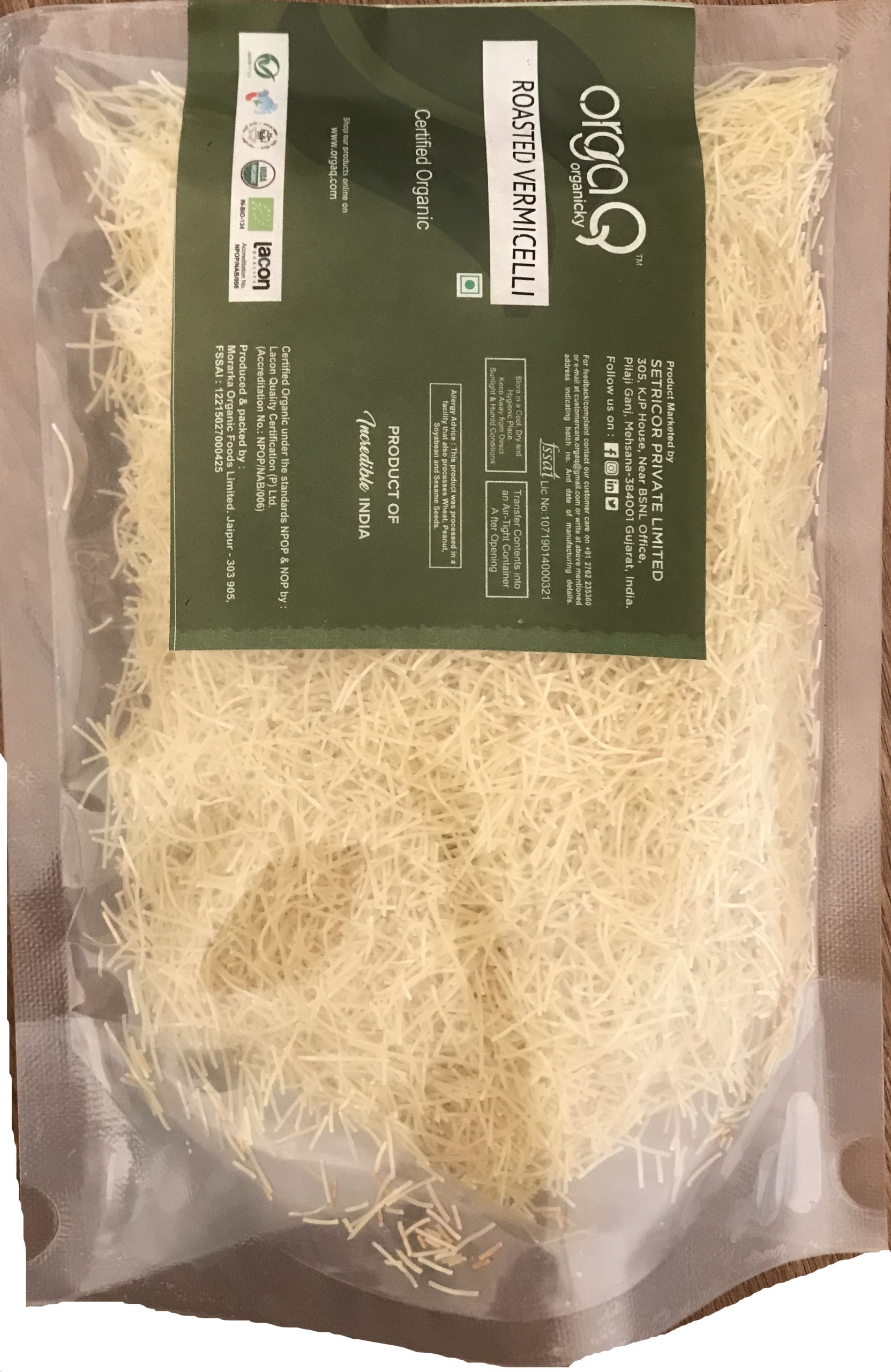 Orgaq Vermicelli Roasted