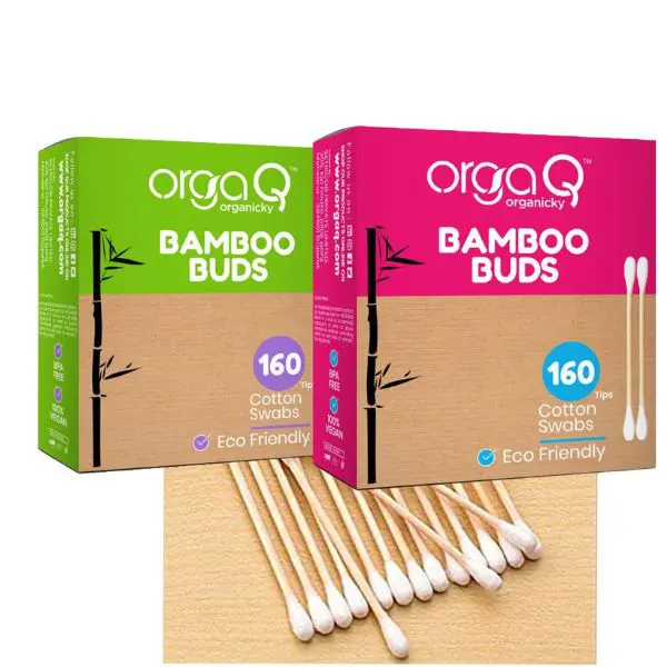 ORGAQ BAMBOO BUDS 160 SWABS