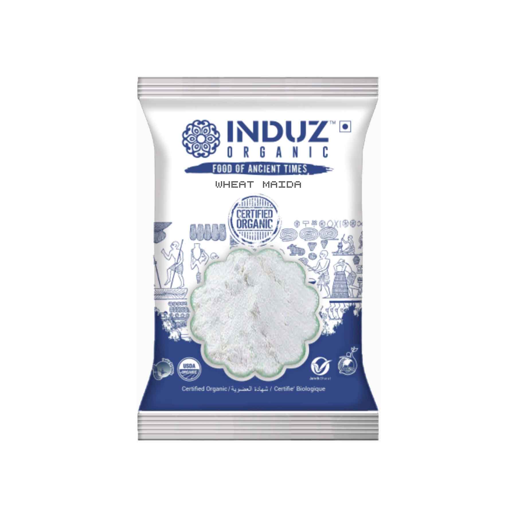 Induz Organic Wheat Maida Vacuum Pack