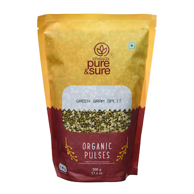 Pure & sure ORGANIC GREEN GRAM SPLIT