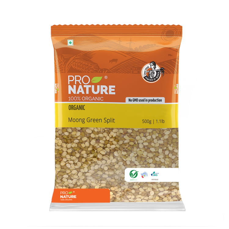 PRO NATURAL ORGANIC MOONG GREEN ( SPLIT)