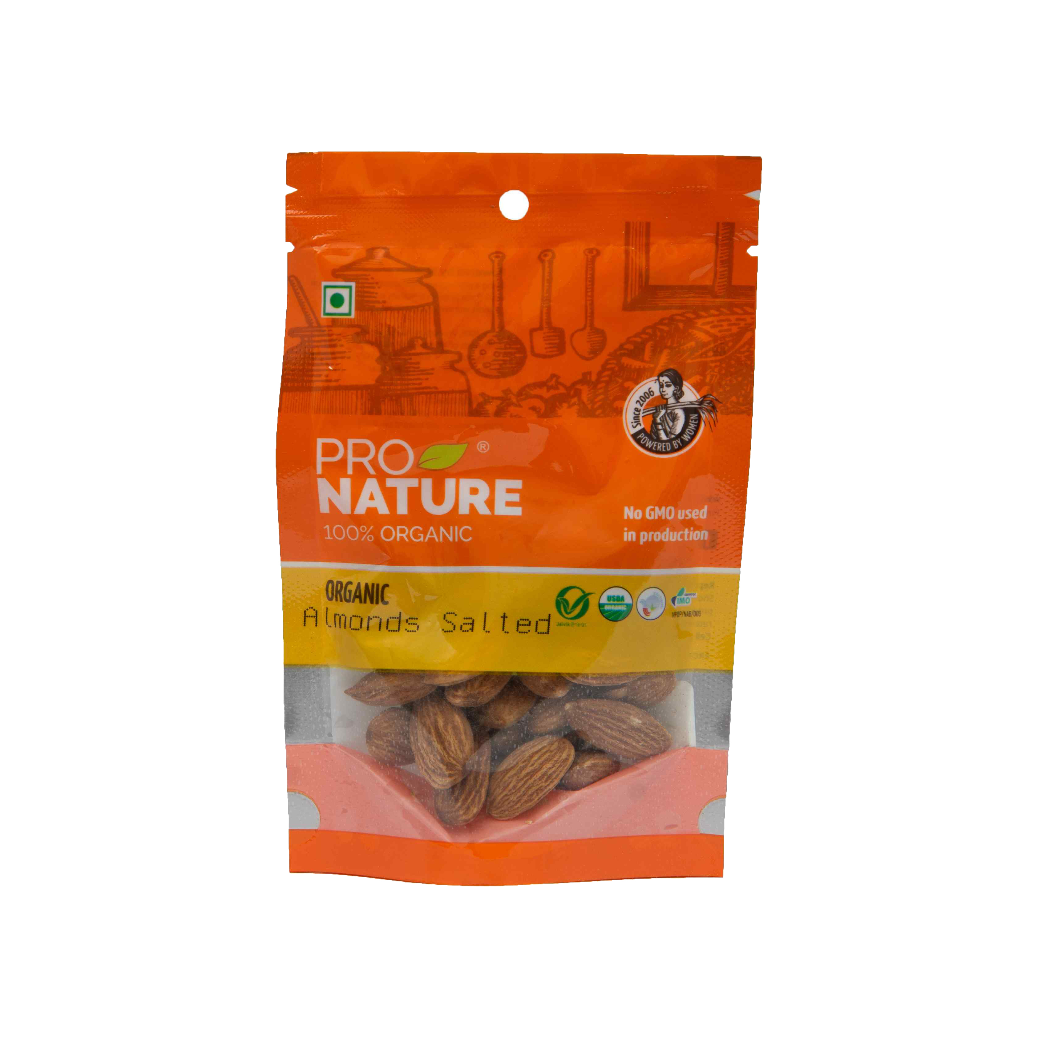 PRO NATURAL ORGANIC SALTED ALMONDS