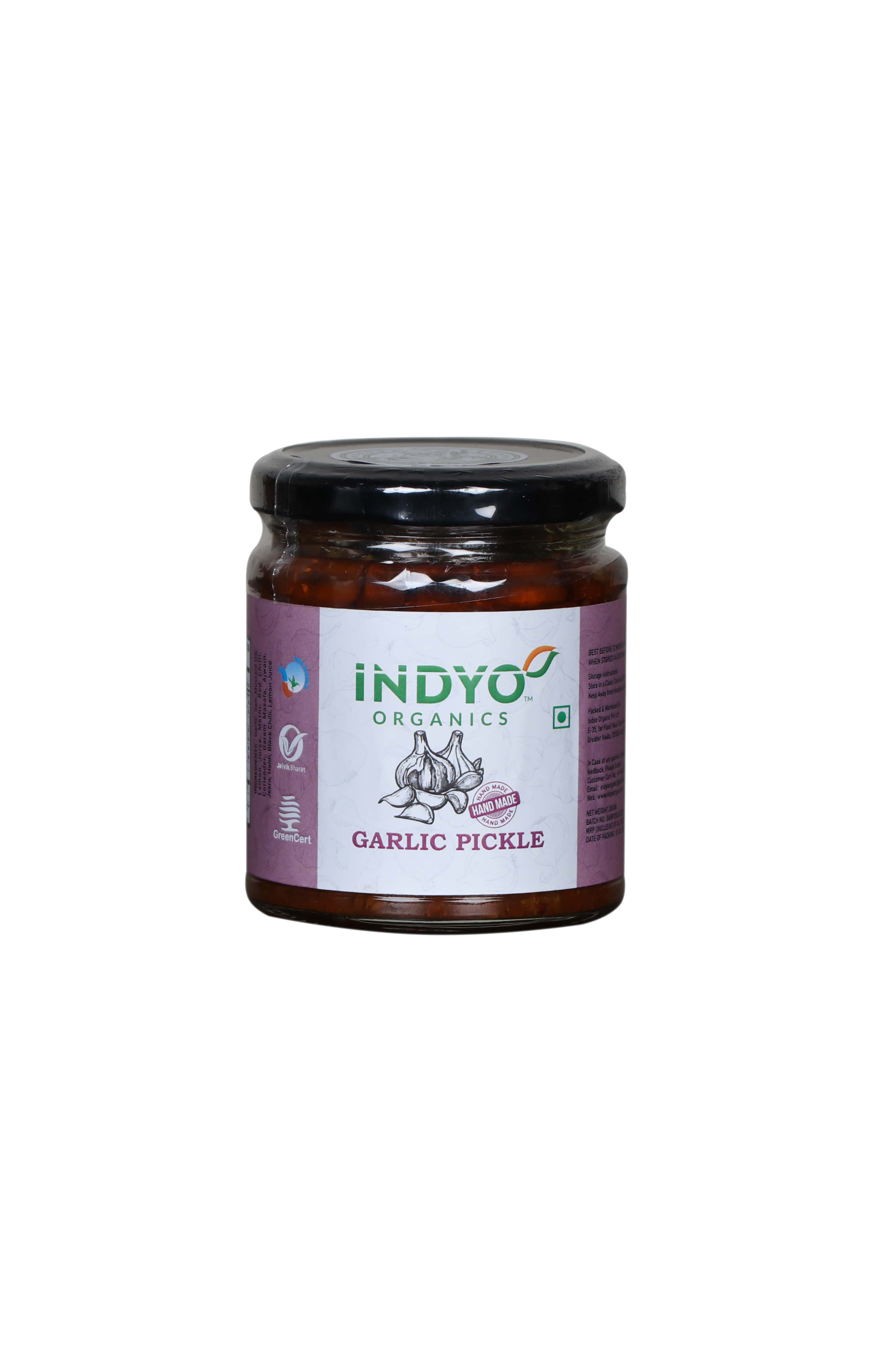 INDYO GARLIC PICKLE 200 GM