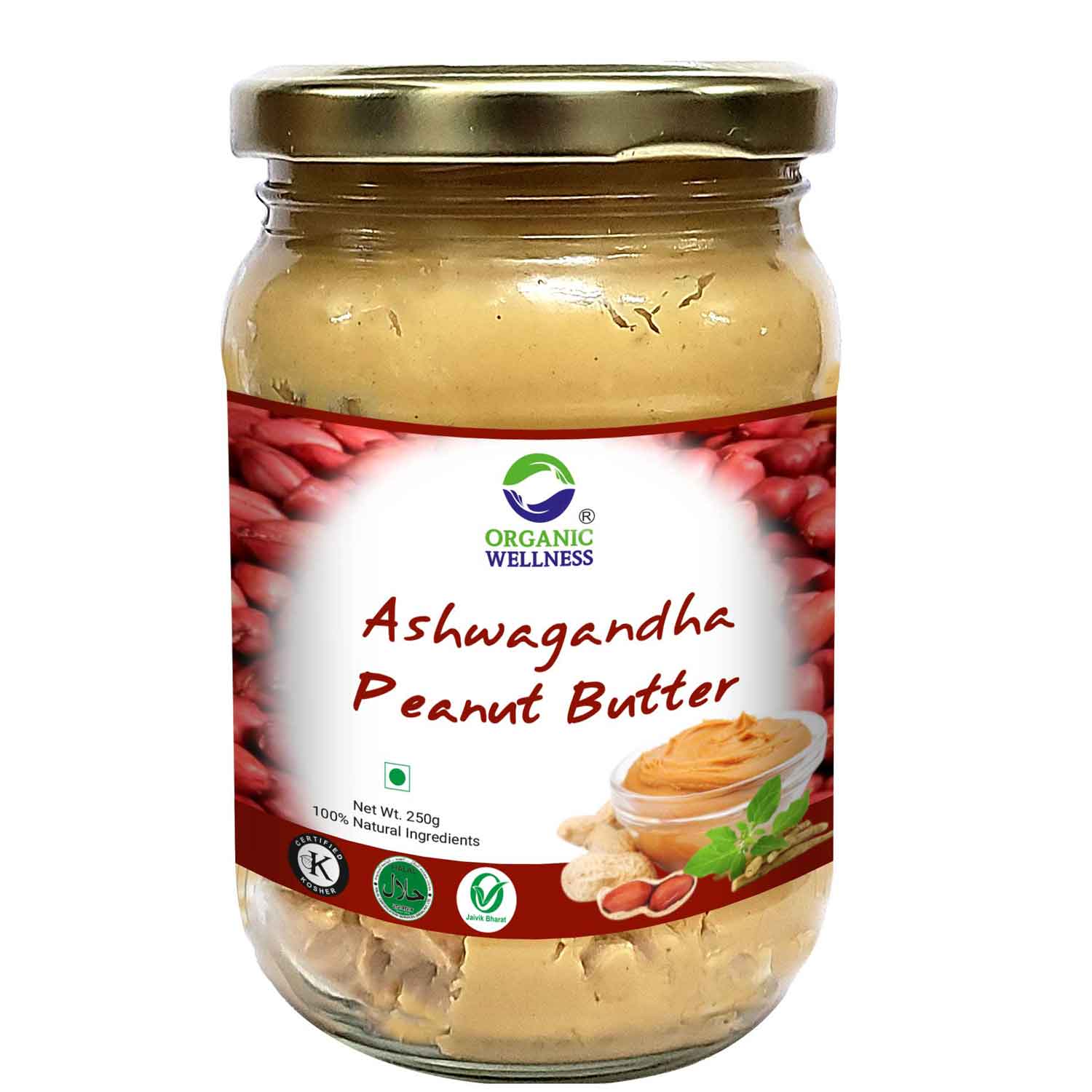 OW Ashwagandha Peanut Butter 250gm