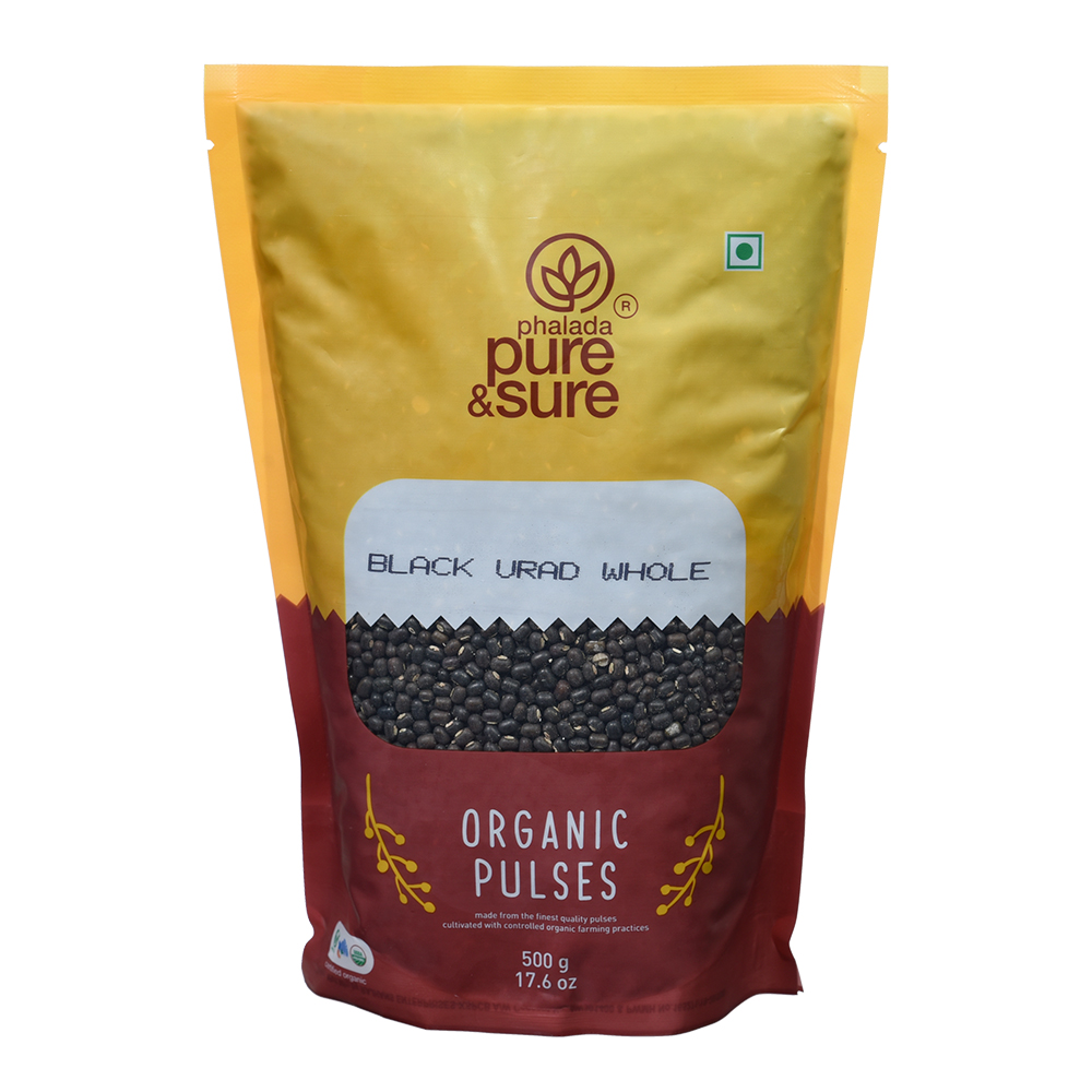 Pure & Sure ORGANIC BLACK URAD DAL WHOLE