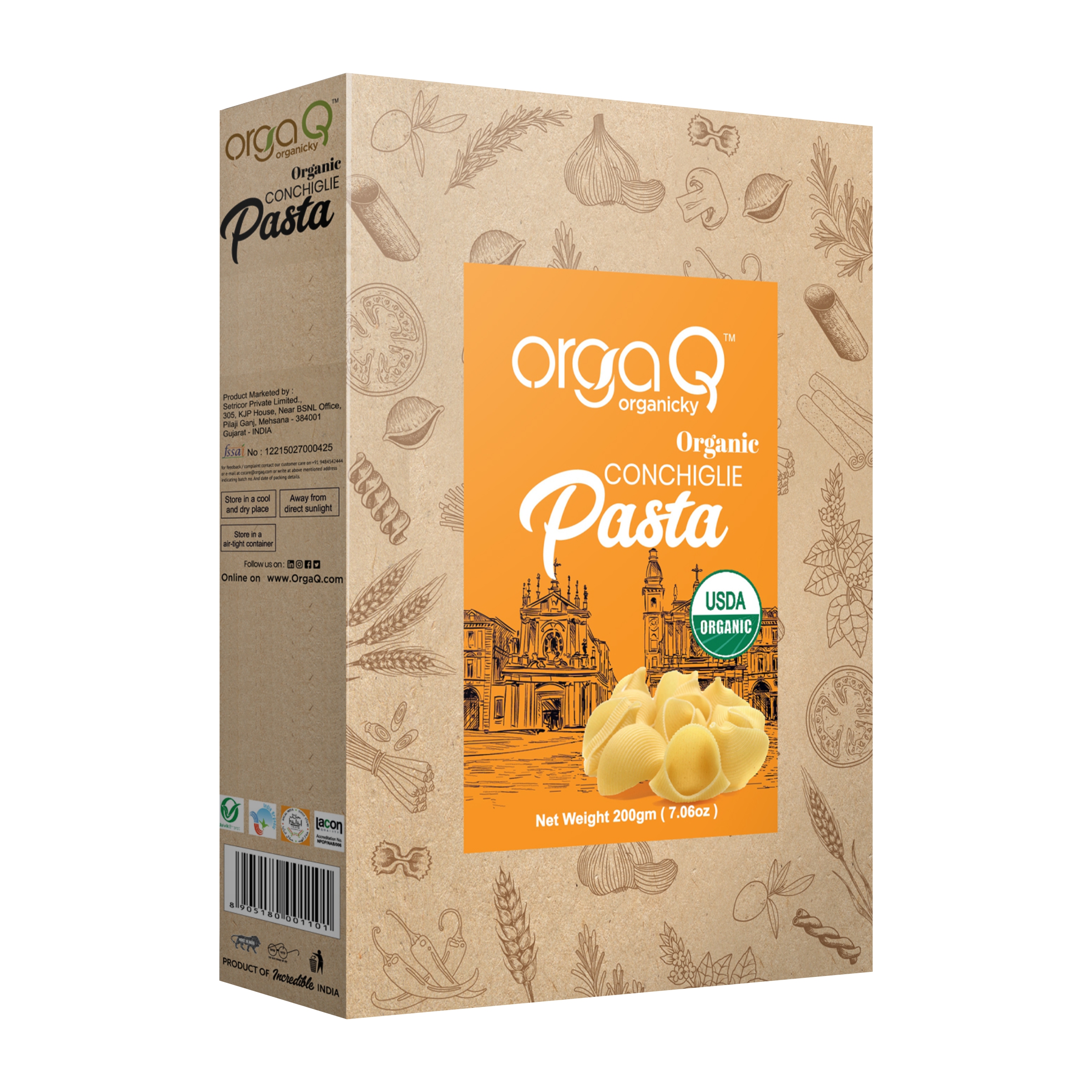 Orgaq Conchiglie Pasta