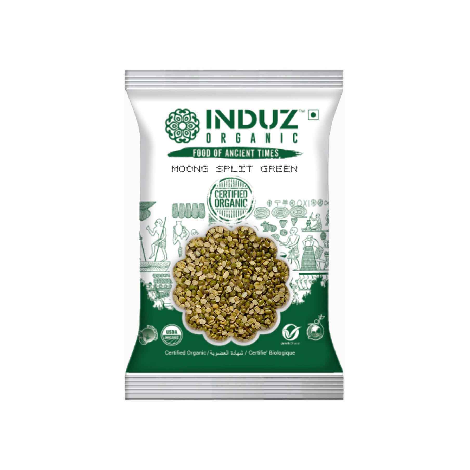Induz Organic Moong Split Green