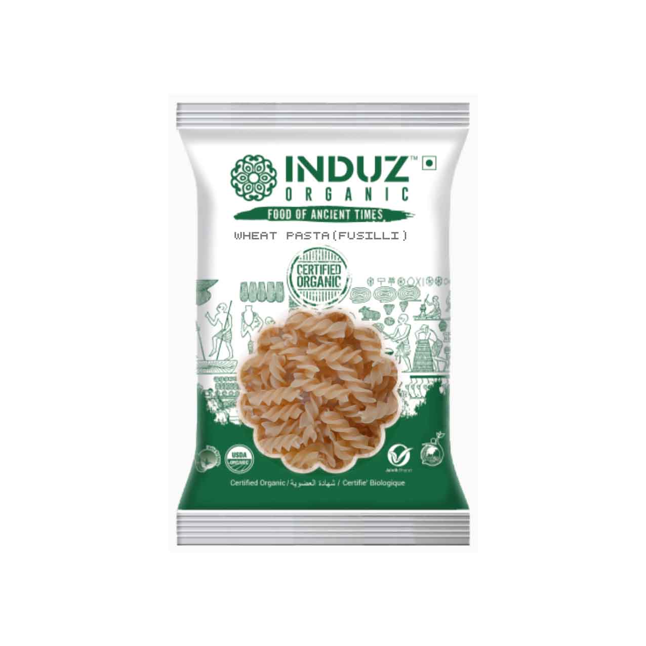 Induz Organic Wheat Pasta - Fusilli