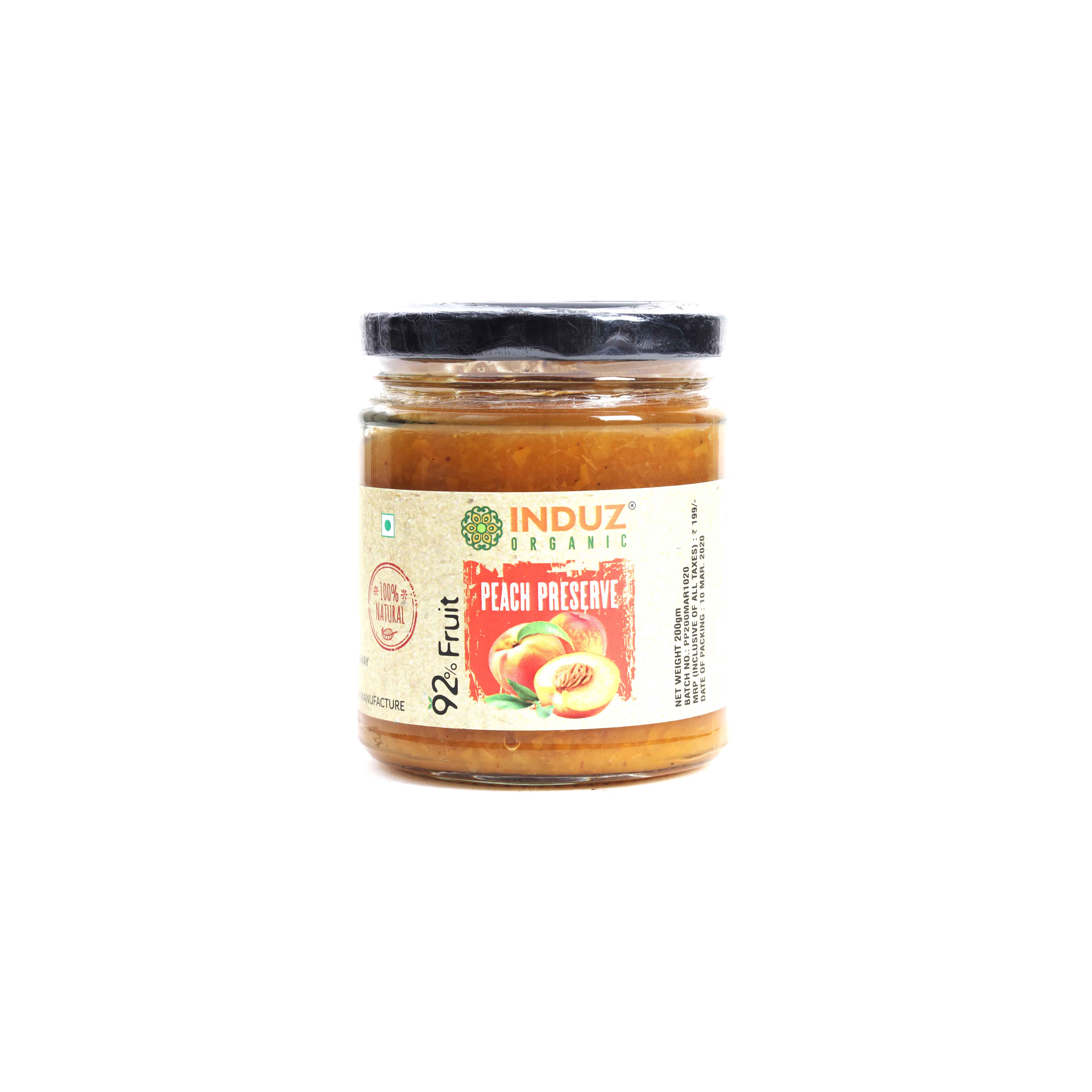 Induz Organic Peach Preserve