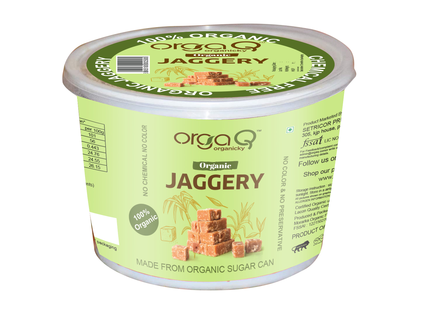 ORGAQ JAGGERY TIN