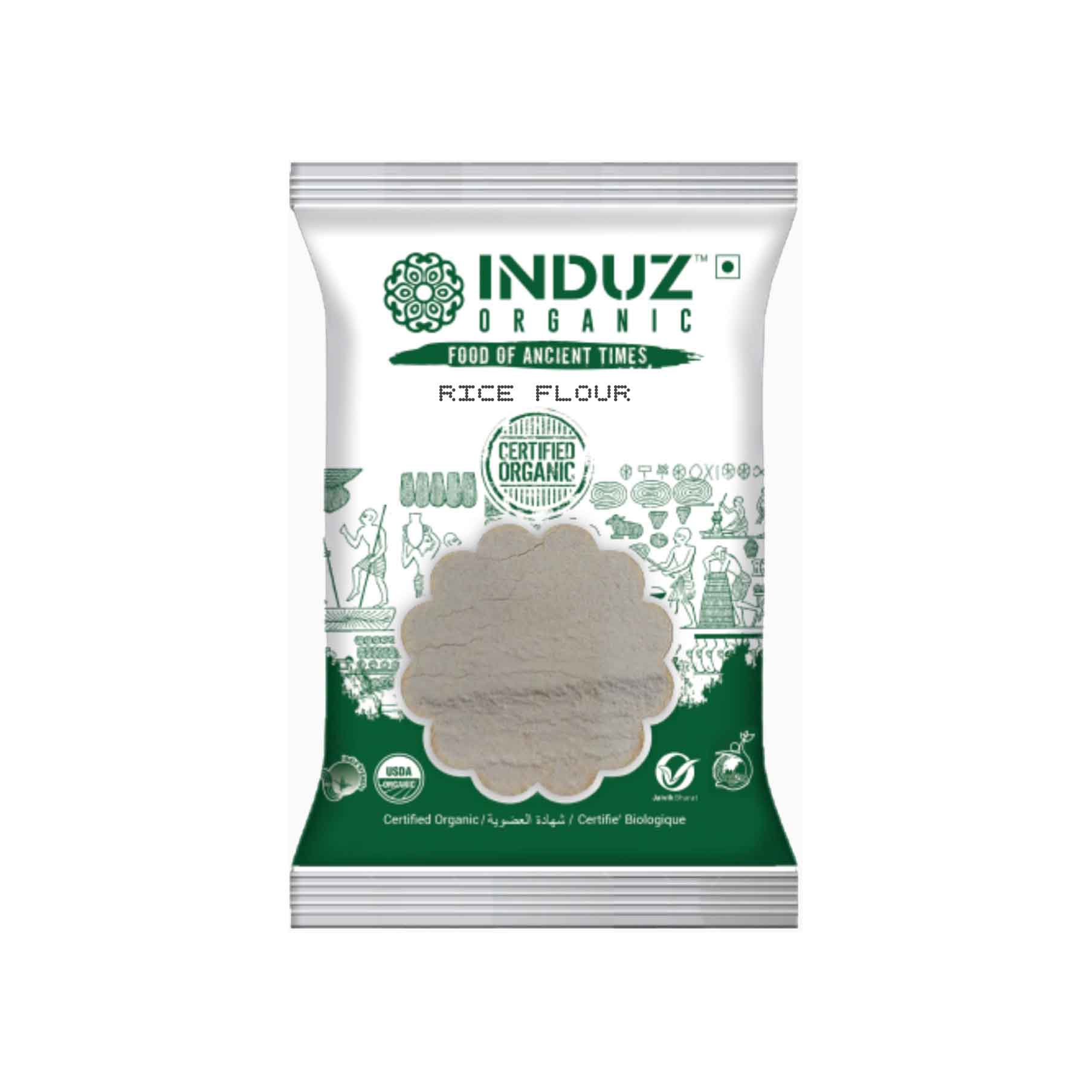 Induz Organic Rice Flour (VACCUM PACK)