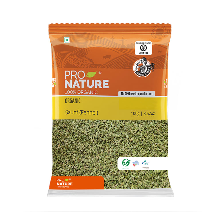 PRO NATURAL ORGANIC SAUNF ( FENNEL)